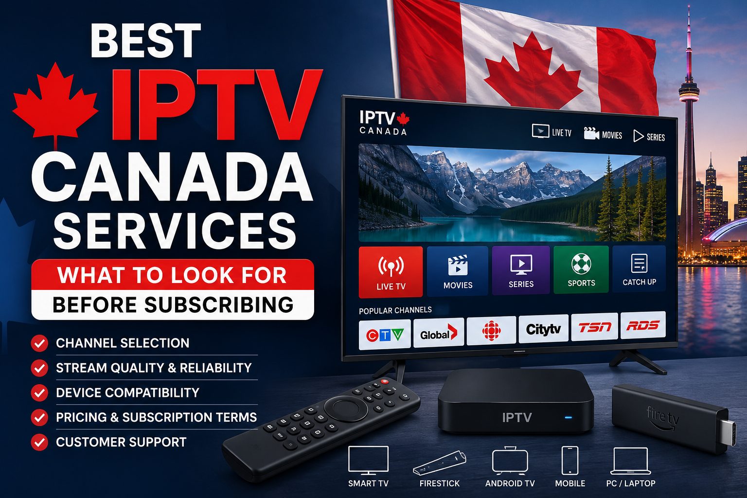 best IPTV Canada services