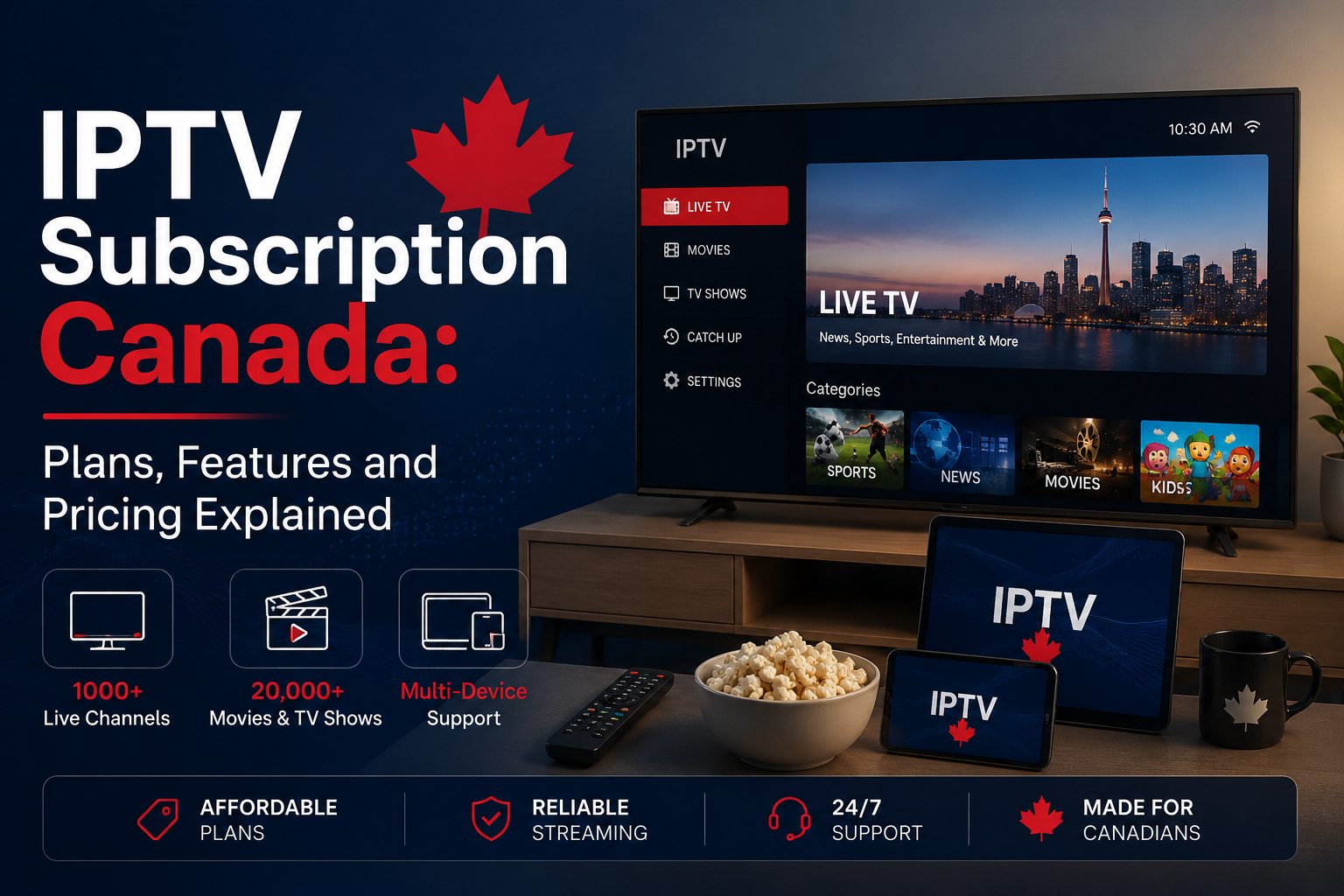 IPTV Subscription Canada: